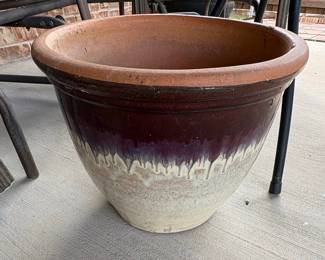 Large Glazed Ceramic Planter Pot