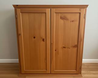 Pine CD Storage Cabinet
