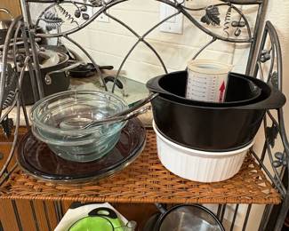Assorted Kitchenware Set with Decorative Stand