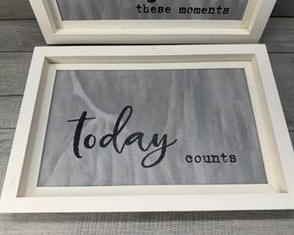 SWEET BIRD & CO WOOD FRAMED WALL ART HOME DECOR