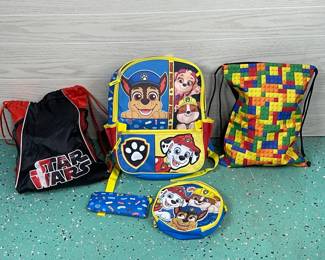 YOUTH BACK PACKS STAR WARS PAW PATROL 