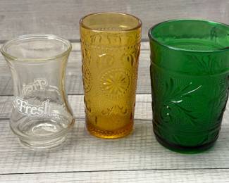 VINTAGE GLASS TUMBLERS COCA COLA