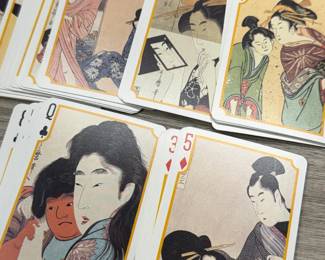 UTAMARO UKIYO E PLAYING CARDS JAPANESE GEISHA