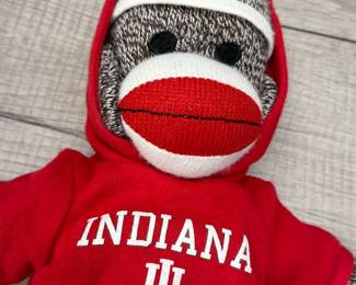 INDIANA UNIVERSITY IU SOCK MONKEY