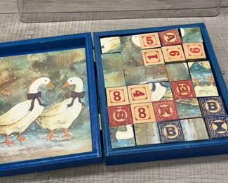 WOOD BLOCKS NUMERS & GEESE PUZZLE