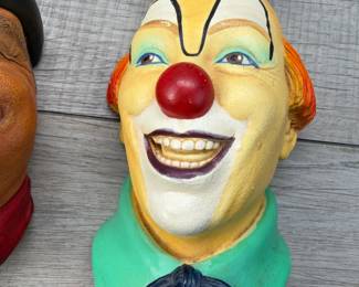 VINTAGE CHALKWARE FIGURINES CLOWN 
