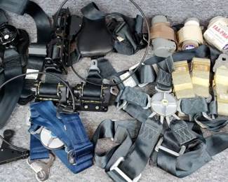 DW463 Aircraft Seatbelts and Components Lot