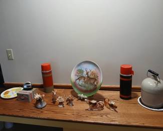 Czech and royal wild game plate. Mcm thermos