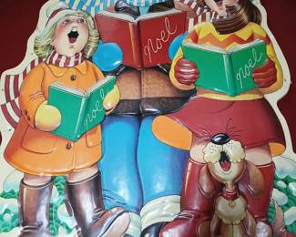 Large Christmas wall decor. Lights work. Electrified