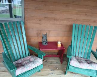 Handmade chairs. Cast iron owl