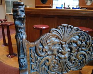 Old man winter face...hand carved