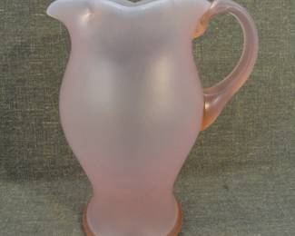 Satin Glass Pitcher