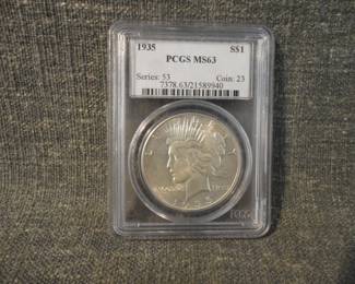 Graded Peace Dollar 