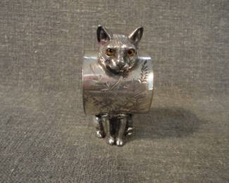 Victorian Cat Napkin Holder