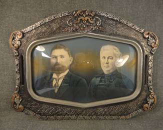 1920's Deluxe Art Studio Picture Frame Convex Glass