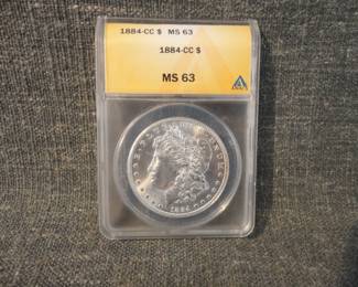 1884- CC Morgan Dollar MS 63