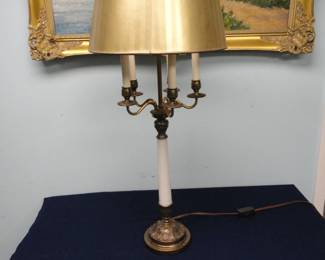 Vintage 5 Candle Bouillotte Lamp