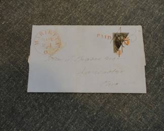 RARE 1854 10 Cent Washington Bisect Stamp 