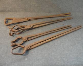 Antique Blacksmith Tongs