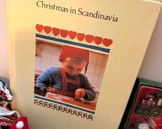 Christmas in Scandinavia book and ornaments