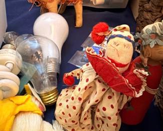 Handmade cloth dolls and folk art toys