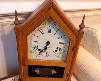 Antique American steeple mantel clock