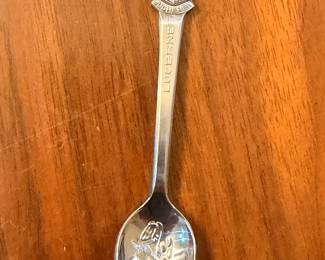 Sterling silver souvenir spoon with crest