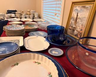 Wedgwood Jasperware, Royal Copenhagen, and china collection