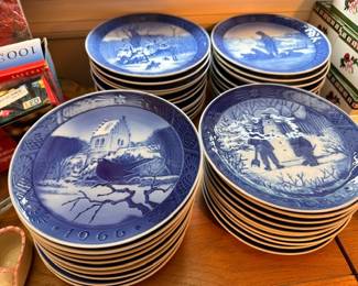 Royal Copenhagen Bing & Grondahl Danish Christmas plates collection