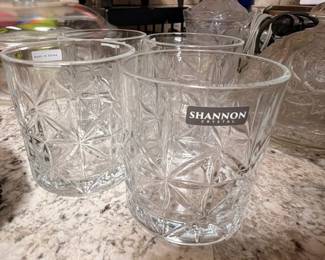 Shannon Irish crystal tumbler glasses set