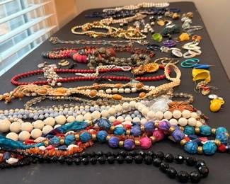Vintage beaded necklace jewelry collection