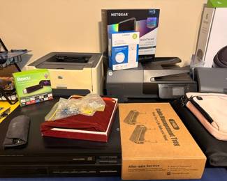 Roku, Netgear router, printer and electronics