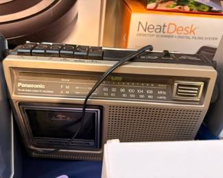 Vintage Panasonic radio cassette recorder