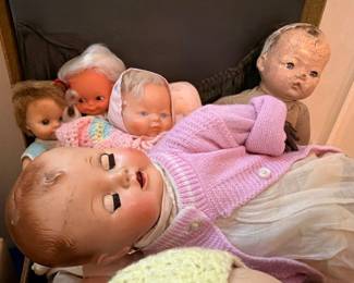 Antique composition baby dolls