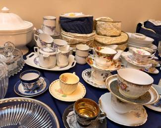 Demitasse cups and fine china teacup collection