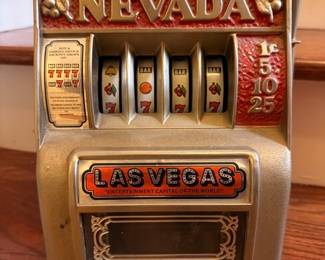 Vintage Las Vegas Nevada slot machine bank