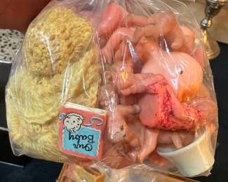 Vintage baby memorabilia and Our Baby book