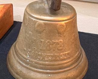 Antique 1878 bronze bell