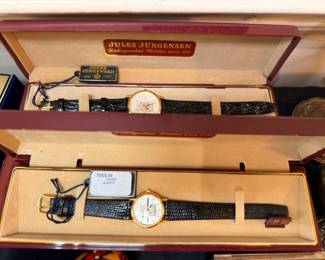 Jules Jurgensen men's watches in original boxed set