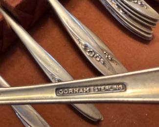 Gorham Sterling silver maker's mark close-up