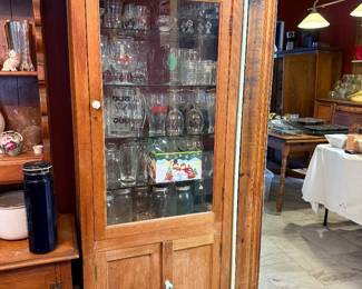 Display cabinet, glassware