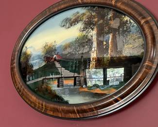 Art, reverse painting