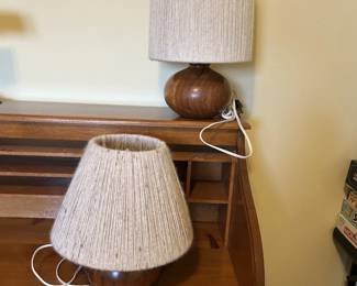 Set of wooden lamps, made in Australia