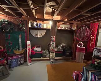 Variety of Christmas decor