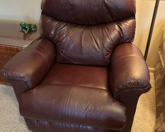 Leather reclining chair