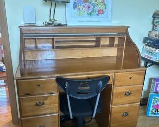 Desk and office chair