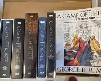 Game of Thrones Complete Series BlurayDVD Lot Coloring Book
