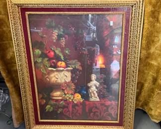 Home Interiors Fruit and Flowers Picture