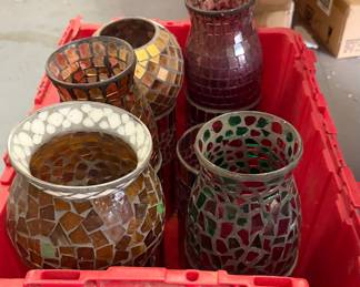 Home Interiors Glass Candle Holders