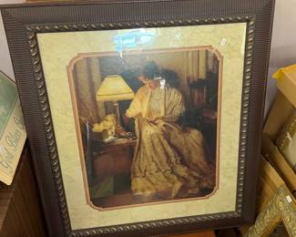 Home Interiors Picture w/Lady